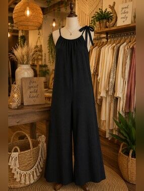 Black Wide-Leg Jumpsuit NWOT Never WORN or Washed.
